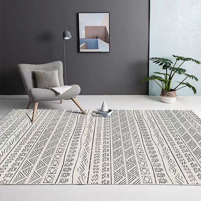French Line Cashmere Carpet Bedroom Bedside Blanket Modern Simple Tatami Cool Bay Window Mat Soft And Comfortable_voghion.com