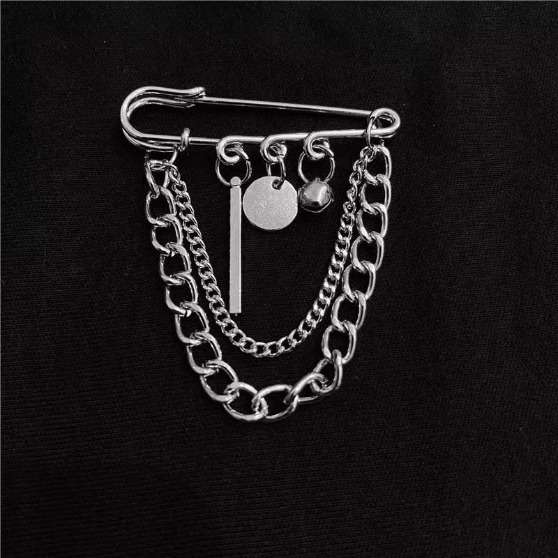 Fibbia per la regolazione della vita dei pantaloni, spilla a catena, accessori fai da te, spilla a cuore per abiti e vestiti, unisex_voghion.com