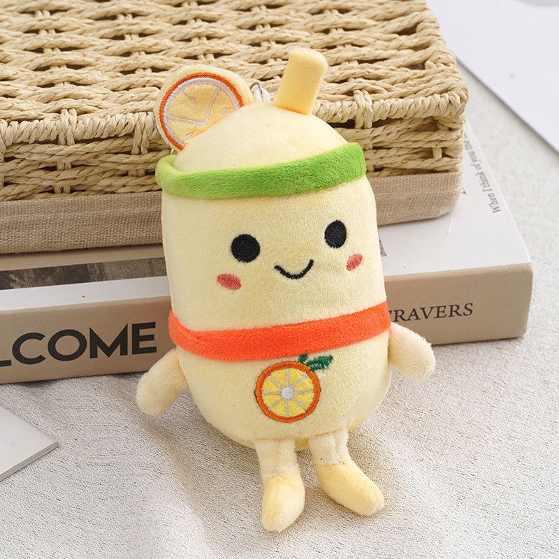 Cup Cute Juice Plush Keychain Adorable Mini Stuffed Toy Design With Fruit_voghion.com