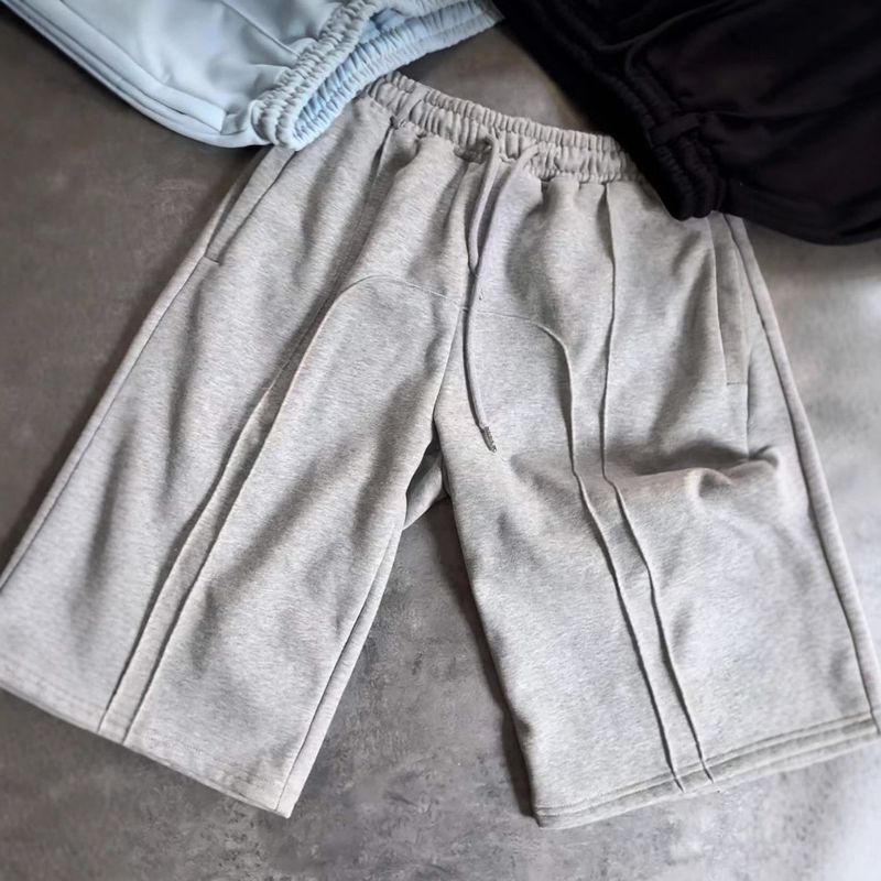 Men's Streetwear Elastic Drawstring Shorts - Hip Hop Casual Loose Fit Jogger Shorts For Summer_voghion.com