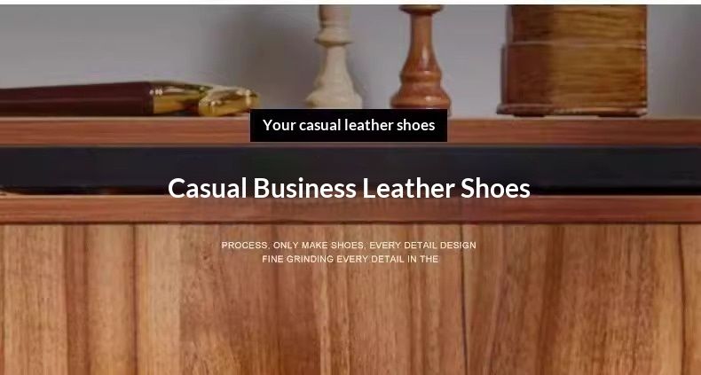 Glide Glide Single Breathable Export Genuine Top Layer Cowhide Wide Foot Casual Men's Youth Business Leather Shoes_voghion.com