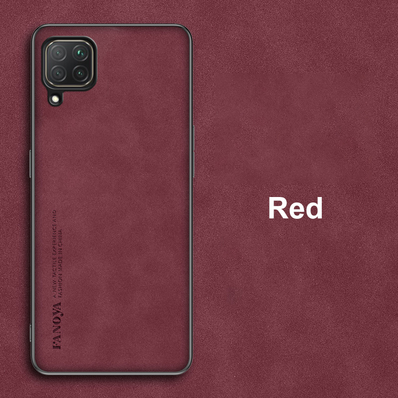 For Huawei P40 Lite Luxury PU Leather Case For Huawei Nova 7i Back Cover Business Silicone Shockproof Protection Phone C_voghion.com