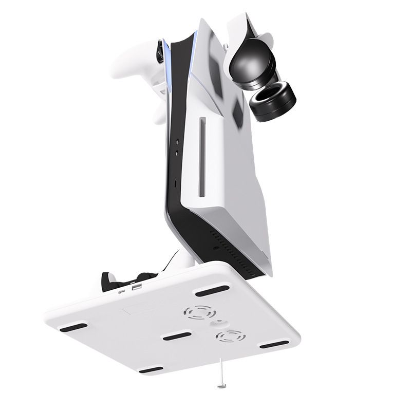 PS5 Slim Console Multifunzionale Ventola di Raffreddamento Base Maniglia Doppia Ricarica Scatola di Gioco Supporto per Cuffia_voghion.com