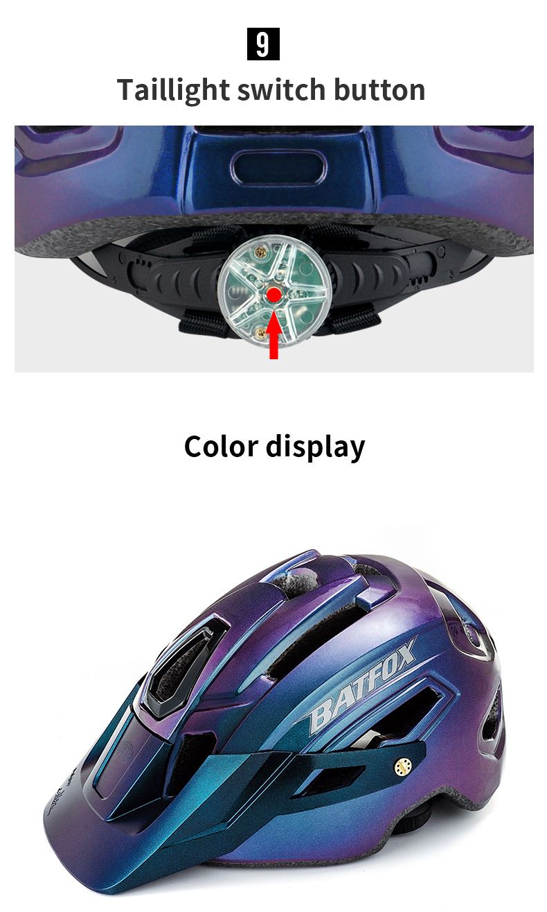 Kask rowerowy Batfox, kask do jazdy na rowerze górskim, kask do jazdy na deskorolce, kask ochronny 778, jednoczęściowy, formowany_voghion.com
