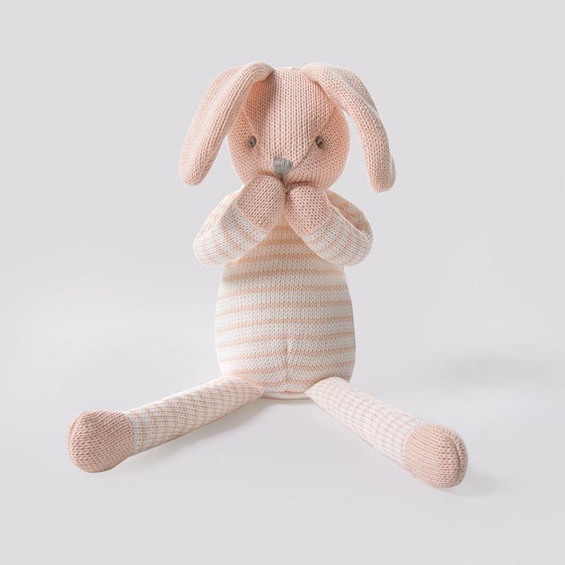 Soft Life Pink Woolen Cloth Rabbit Plush Toy Baby Sleeping Companion Doll Cute Doll Wholesale_voghion.com
