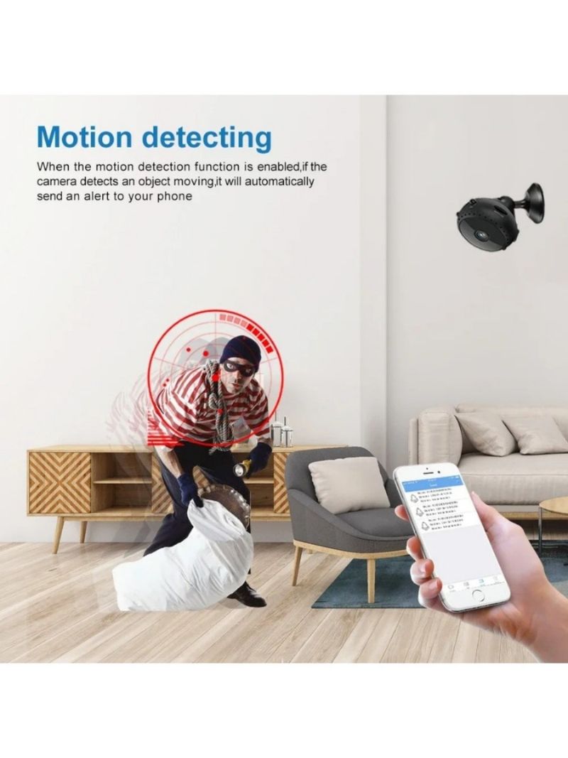 4K 1080P HD Minikamera Wifi Smart Hjem IP Webkamera Fjernovervåking Actionkamera Espia Usynlig Magnetisk Nattsyn_voghion.com