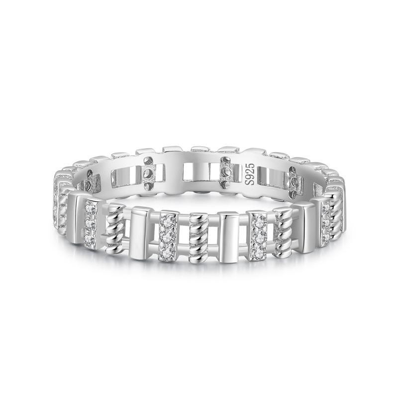 Tancise Anello in argento con zirconi classici Gioielli da donna Promessa di nozze Regalo per feste_voghion.com