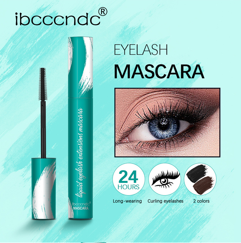 Mascara Liquid Lash Extensions, Cool Black Mascara für mehr Volumen und Verlängerung, Effekt wasserfest wischfest natürlich kein Verklumpen_voghion.com