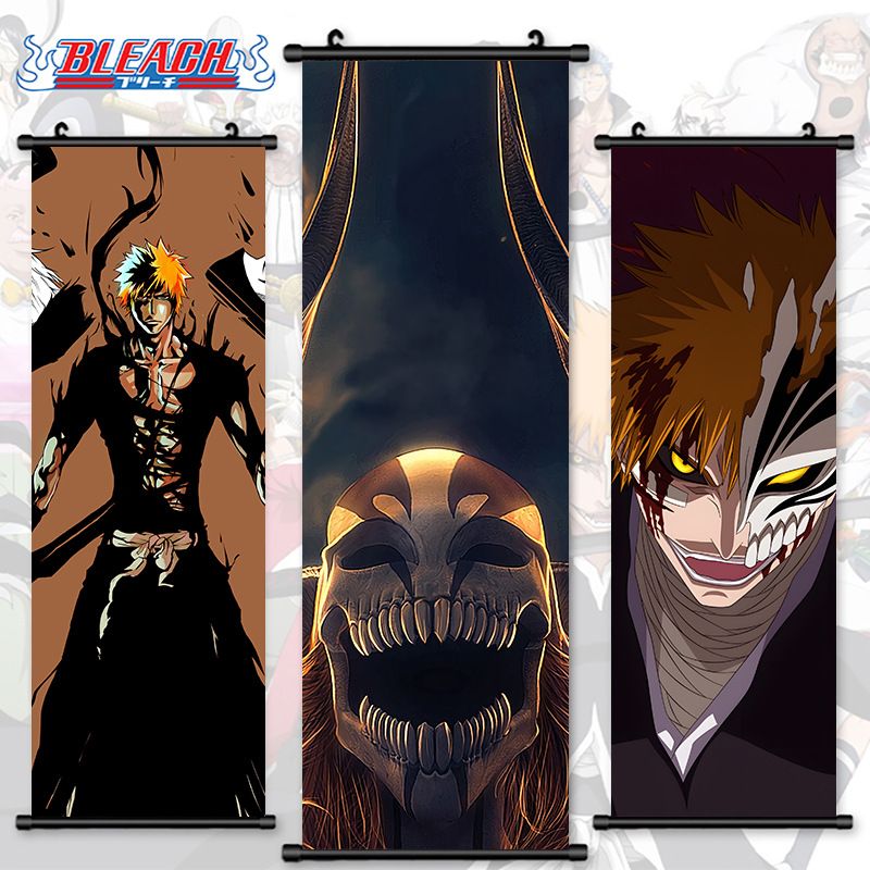 Impression jet d'encre haute définition Bleach Anime japonais Kurosaki Ichigo Toshiro Masamune Peinture décorative Byakuya_voghion.com