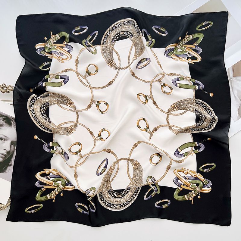 2024. gada jaunā pavasara un vasaras apkakles elementa kvadrātveida sieviešu korejiešu versijas daudzpusīga krekla dekorācija, maza zīda šalle_voghion.com