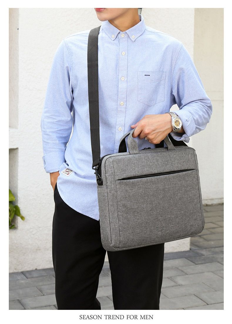 Laptop Oxford cloth shoulder crossbody bag Business handbag briefcase_voghion.com