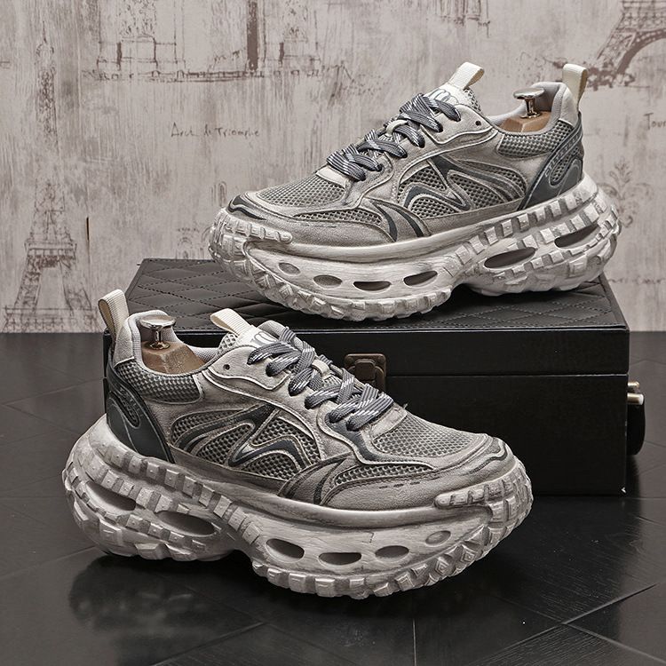 Retro Herren Ins Dad Schuhe dicke Sohle lässig trendige Herren vielseitige alte Stil Reifensohle Jugendmode Herrenschuhe_voghion.com
