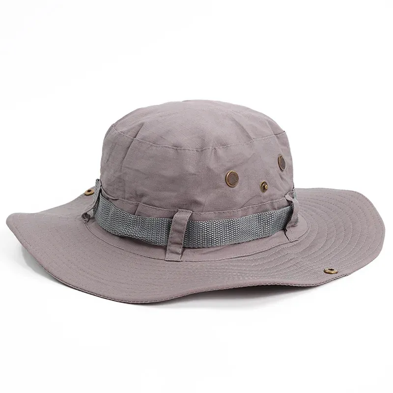 Men & Women Sun-Hat Wide Brim Breathable Fishing Cap Men's Bucket Hats Hiking Jungle Hat Summer Outdoor Camo Caps_voghion.com