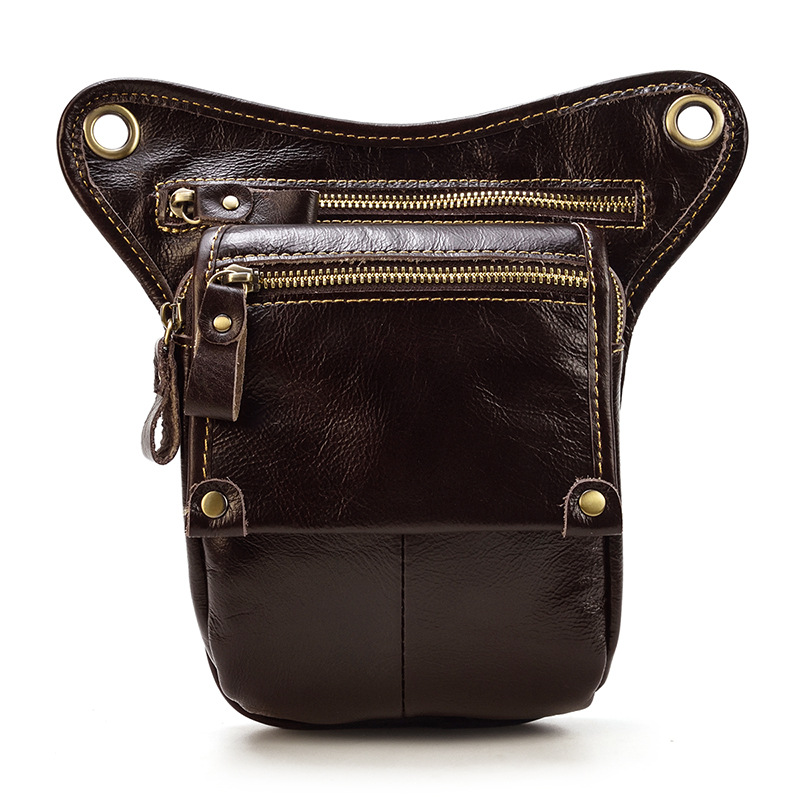 Männer Echt Lieder Taille Bag, Kuhhaut Been Bag, Casual Outgoing Mobile Phone Headband Layer, Cowhide Männer Bag, Pistoul_voghion.com