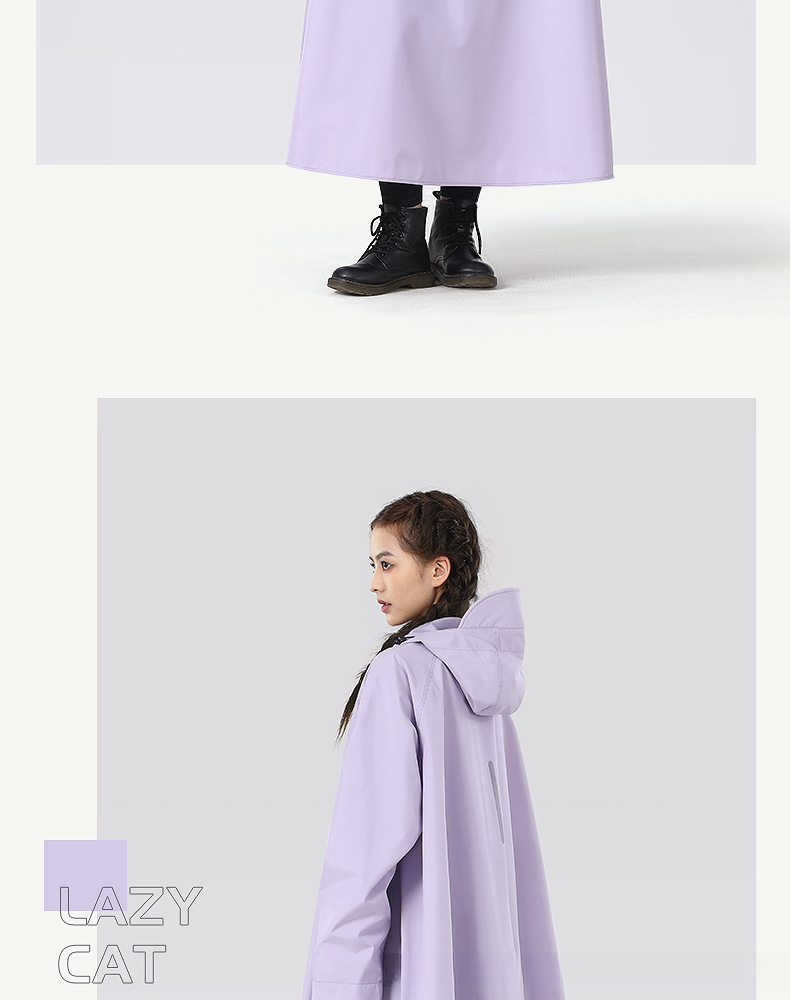 Beimei Elektroroller-Regenmantel, verdickter und verlängerter Ganzkörper-Regenschutz für Erwachsene, Unisex-Poncho_voghion.com