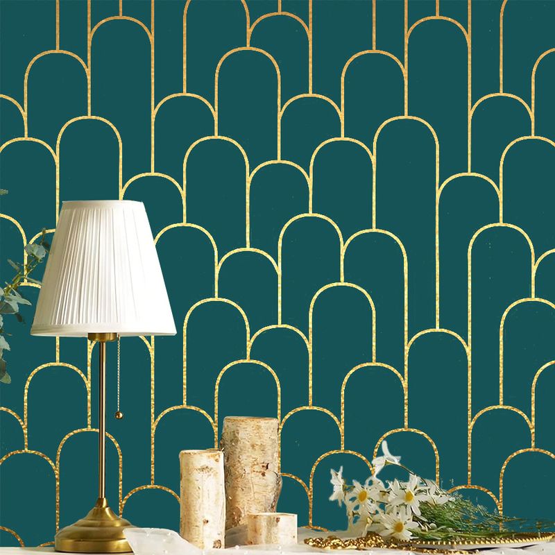 3D Grün Schwarz Gold Wasserdichte PVC Selbstklebende Tapete Aufkleber Küche Schlafzimmer Möbel Wanddekoration_voghion.com