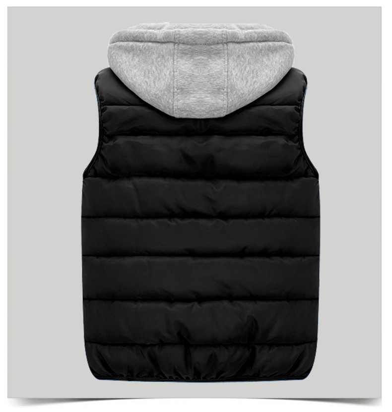 Chaleco acolchado unisex sin mangas con cremallera, ideal para el invierno | Corte extragrande con cuello alto (L-6XL)_voghion.com