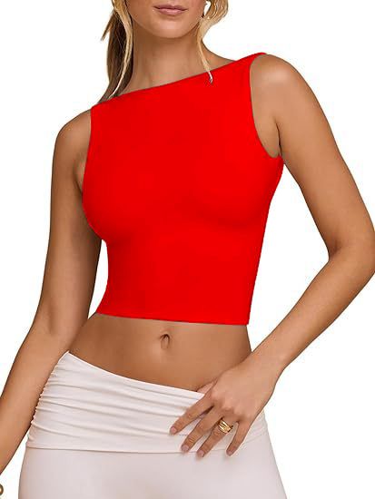 Gilet estivo da donna Hot Girl senza maniche con bretelle e schiena scoperta in seta di latte_voghion.com