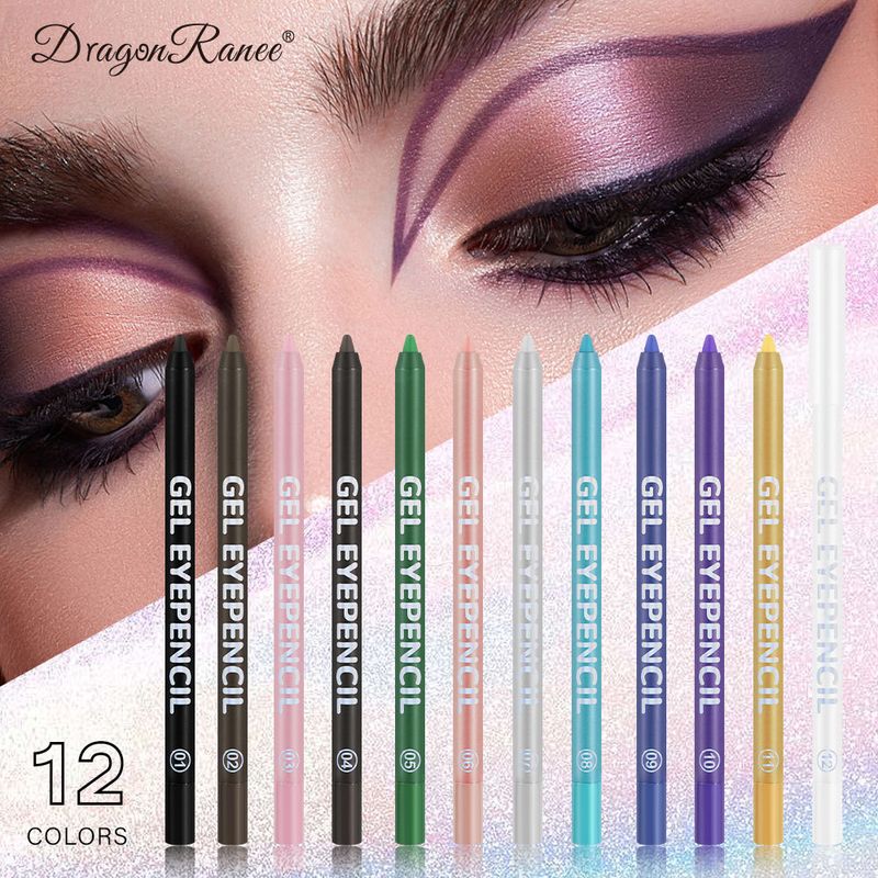 White Color Eyebrow Pencil Eyeliner Gel Waterproof Sweatproof Aegyo-sal Puff Eyeshadow Pen_voghion.com