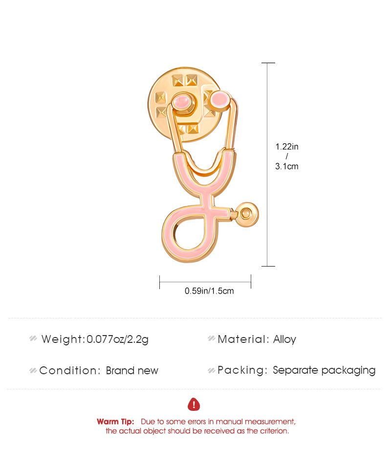 Cross-Border European And American Doctor Who Colorful Cartoon Stethoscope Lapel Pin Brooch Quirky Accessory_voghion.com