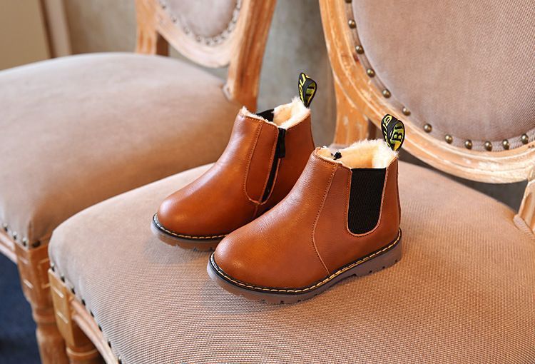 Antiderrapante resistente ao desgaste fundo macio crianças meninos meninas sapatos bonitos moda crianças botas quentes_voghion.com