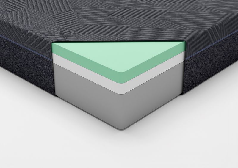 11inch Queen Mattress Green Tea Gel-Infused Memory Foam Mattress, Gray, Mattress In A Box_voghion.com