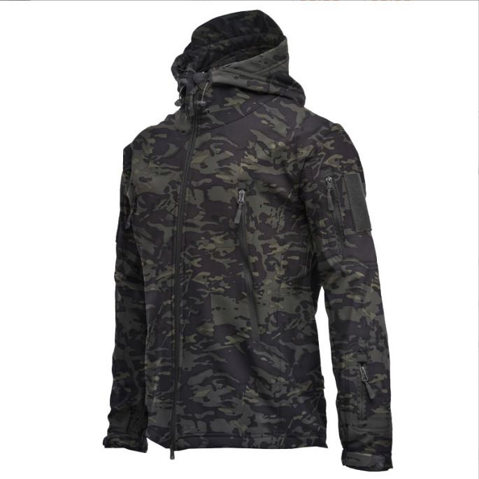 2024 New Shark Skin Soft Shell Jackets Men Tactical Windproof Waterproof Jacket Men Combat Jackets Mens Hooded Bomber Coats_voghion.com