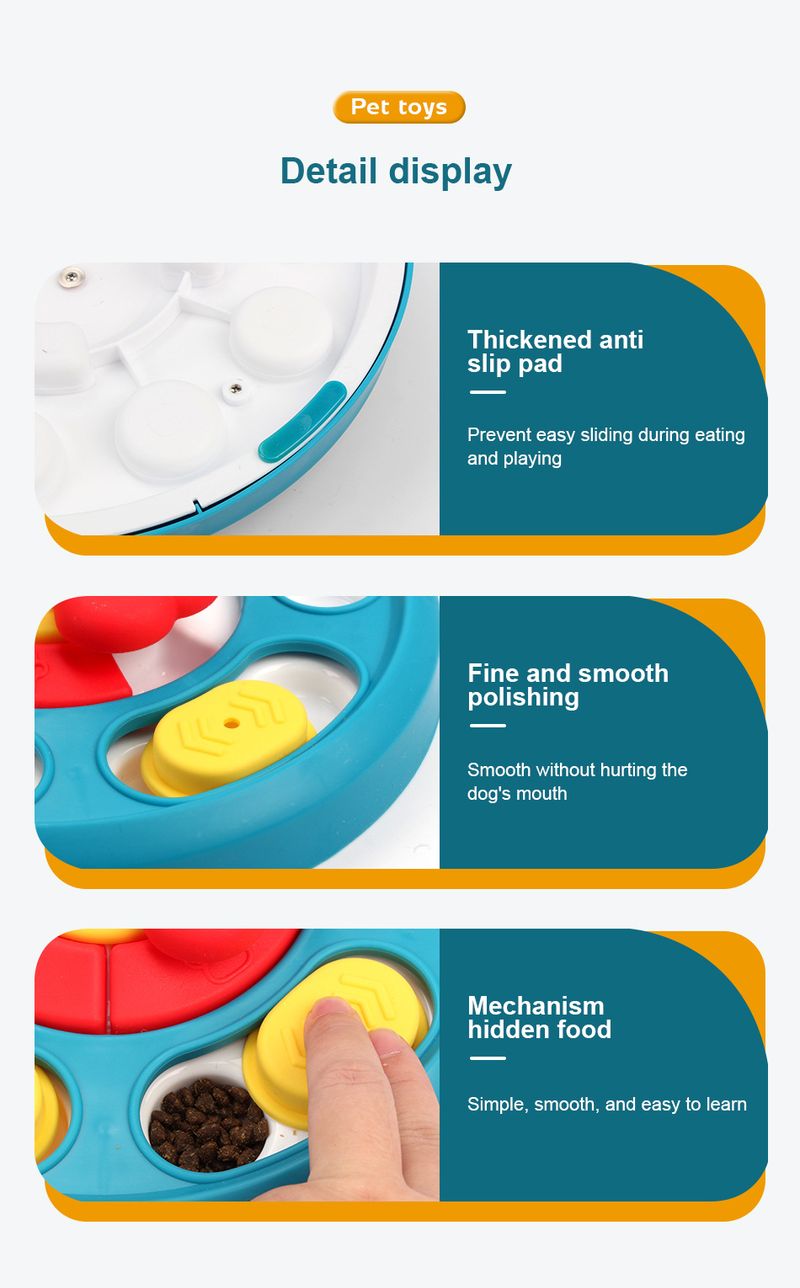 Training Pet Supplies New Leak Feeding Puzzle Dog Toys Relieve Boredom Artifact Turntable Slow Food Bowl_voghion.com