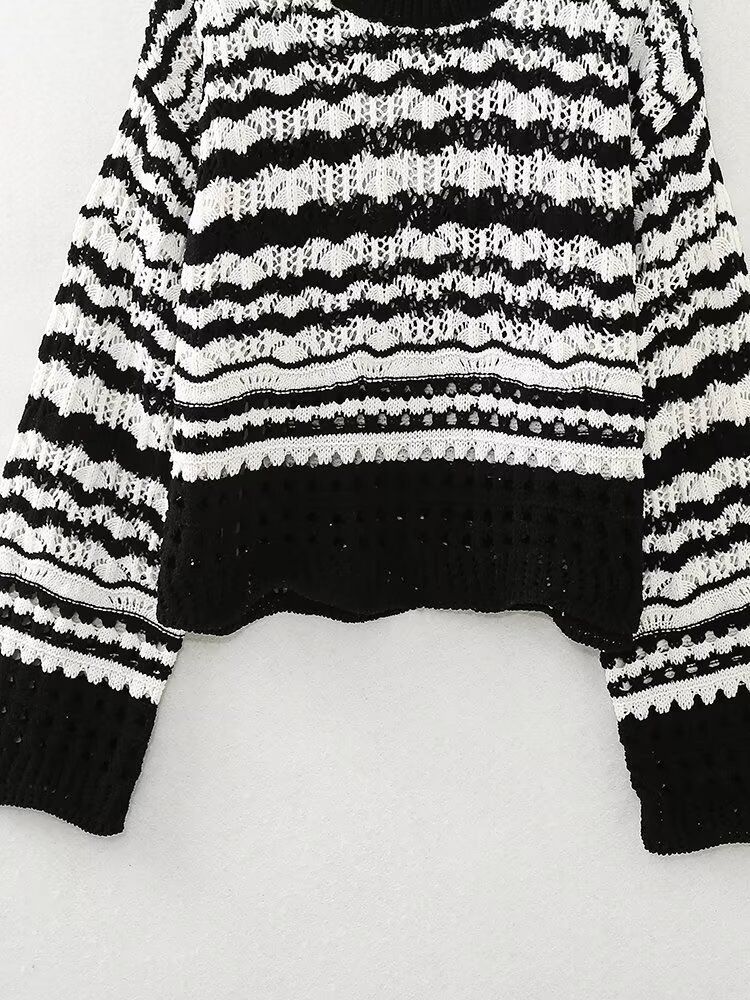 Camicia in maglia con dettaglio a contrasto Chenier autunno inverno da donna_voghion.com