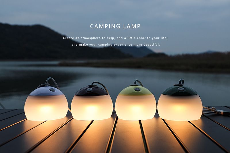 Lampă de camping portabilă din silicon cu încărcare USB multifuncțională pentru cort și exterior, noua lampă LED pentru cal_voghion.com