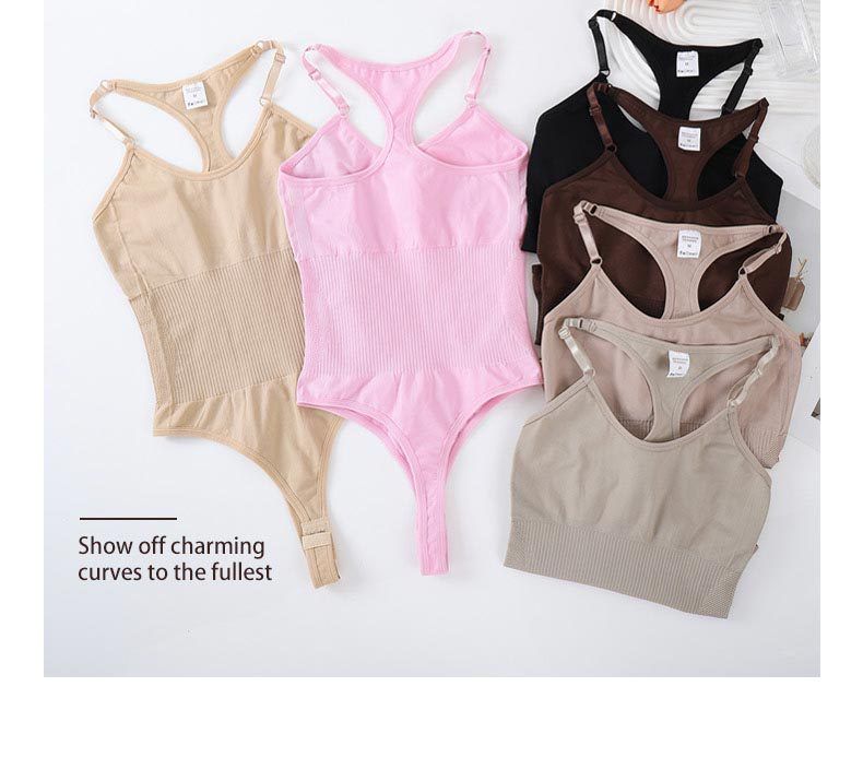 Body Shaping Clothing Vest Strap T-breasted Onesie Postpartum Corset Body Suit_voghion.com