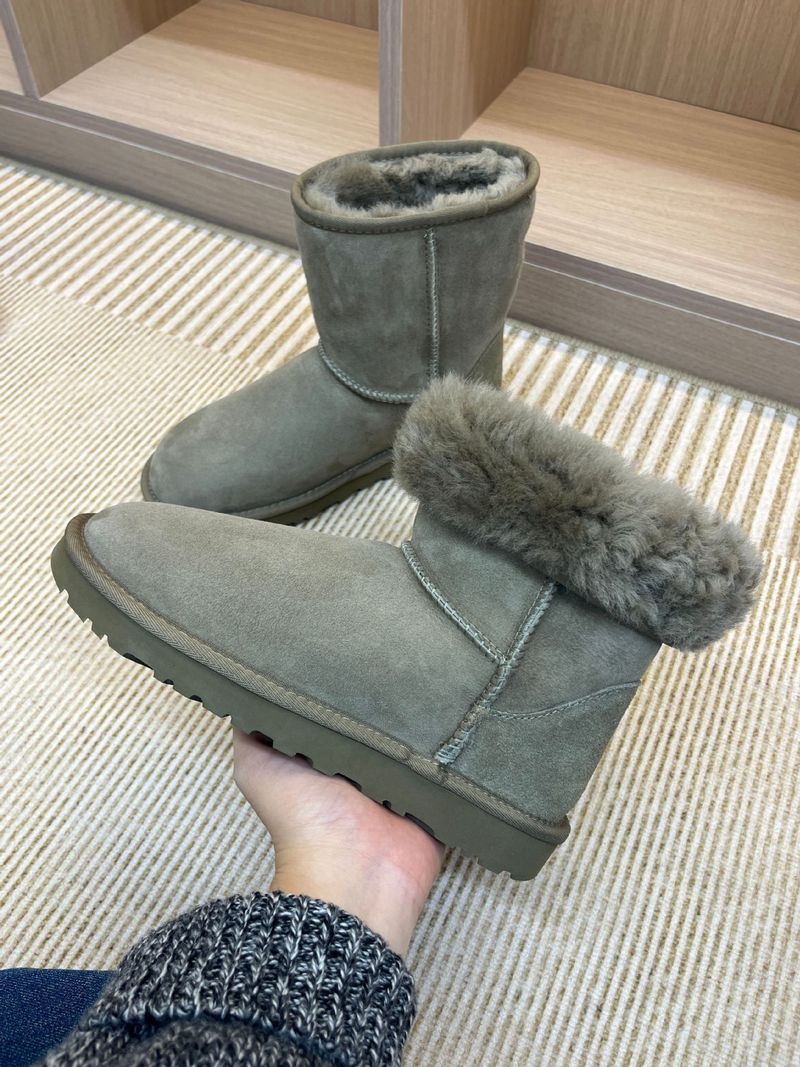 Henan Sangpo Leather Women's Boots 5825 Fur Integrated High-end Snow Boots Super Thick Warm Comfortable Versatile And Elegant_voghion.com