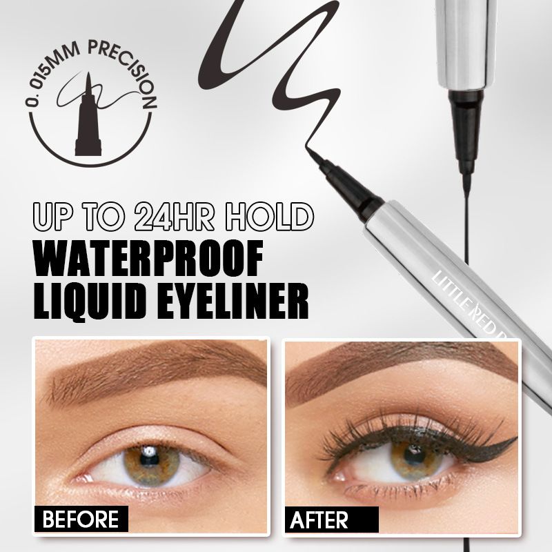 Lidschatten & Liner Kombination Eyeliner Flüssig Wasserfest und nicht leicht zu verwischen Extrem feines Make-up Natürlicher Augen-Seidenraupenstift_voghion.com