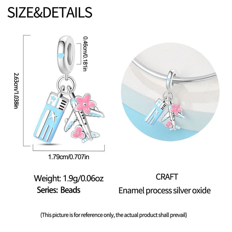 Damenschmuck Weinkrug Retro Weinglas Charm Anhänger Perlen DIY Schmuck Armband Zubehör Kupfer Versilbert_voghion.com