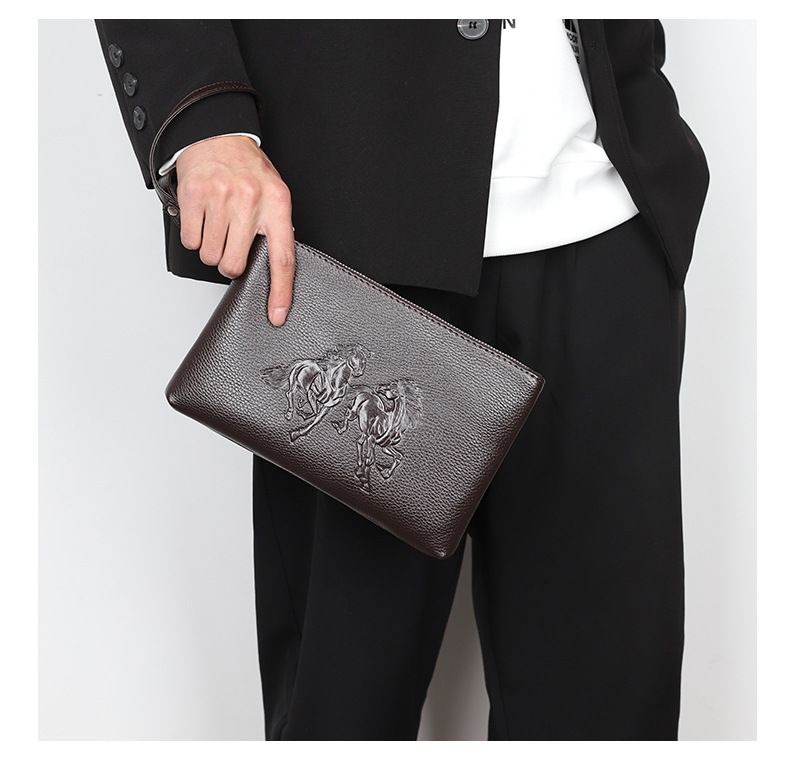 Trendy 2024 New Street Trend Handheld Mobile Phone Men's Shoulder Crossbody Bag, Zero Wallet_voghion.com