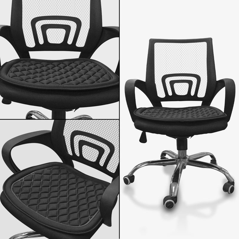 Autositzkissen Fahrersitzkissen mit bequemem Memory Foam und rutschfestem Gummi für Fahrzeuge, Bürostuhl, Zuhause, Autopolster, Sitzbezug_voghion.com