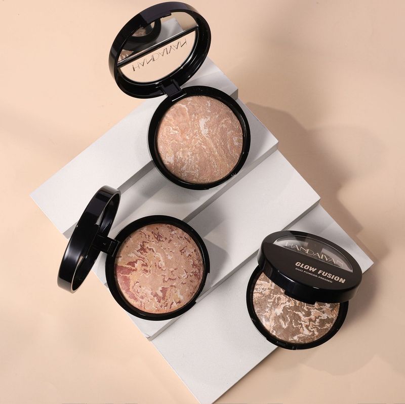 HANDAIYAN Highlight And Contour Setting Powder - Pearl - Finished, Oil - Control, Baked Powder For Concealing And Setting Makeup_voghion.com