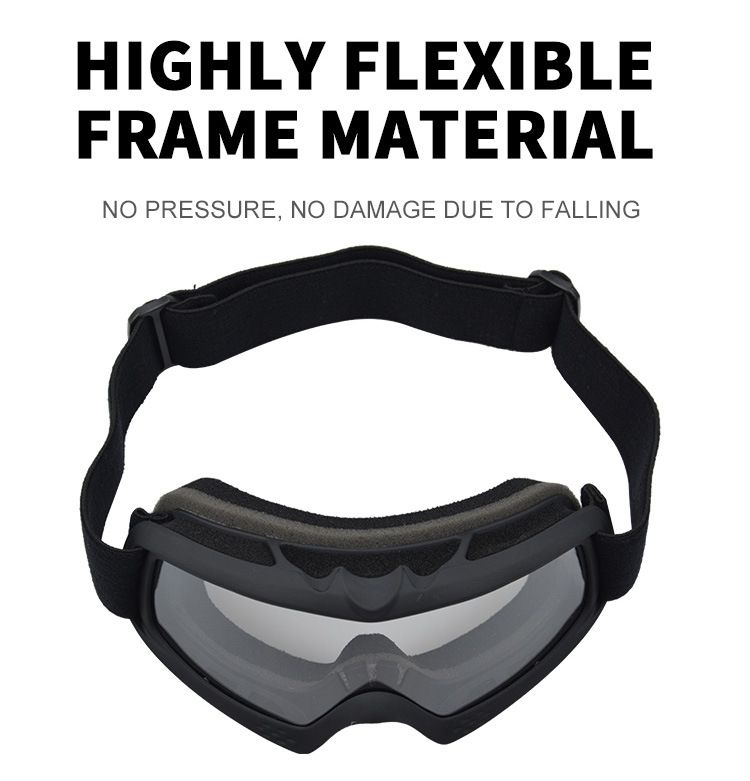 Capacete infantil, óculos de proteção para motocicletas adolescentes off-road, óculos transparentes de alta definição à prova de vento_voghion.com