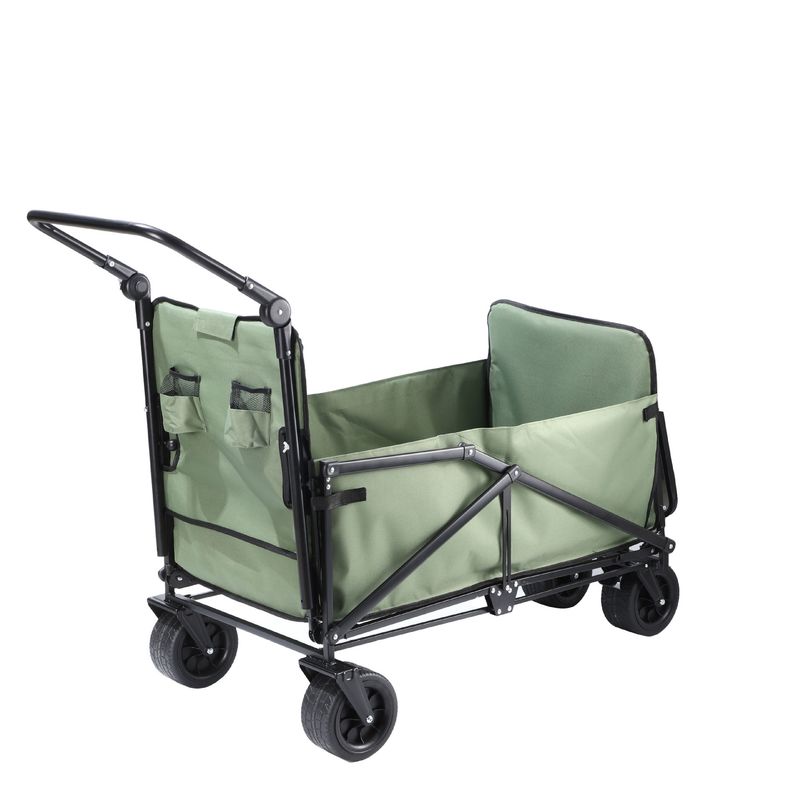 Multifunctional Cross-Border Outdoor Beach Cart, Reclining, Pushable, Foldable Small Cart For Camping_voghion.com