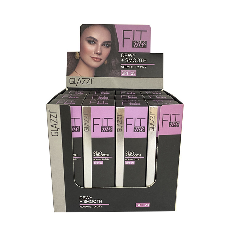 GLAZZI FIT ME4 fond de ten lichid culoare bej natural set iluminator corector machiaj_voghion.com