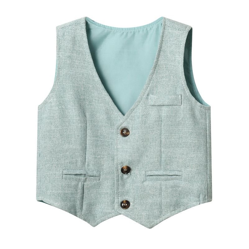 Abbigliamento per bambini Vestito per ragazzi Vestiti primaverili Bel gilet per bambina Vestito in tre pezzi Vestito per bambini di sei anni Vestito per bambini_voghion.com