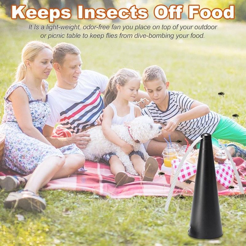 Fly Repeller USB Opladen Automatische Elektrische Fly Killer Ongediertebestrijding Fan Muggenmelk Voedsel Beschermen Anti Insect Bug Zapper_voghion.com
