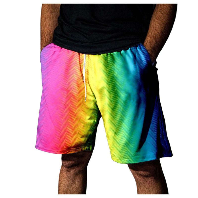 Pantaloncini sportivi casual da spiaggia con elastico in vita, stampati in 3D, di qualità imbattibile, 2025 da uomo_voghion.com