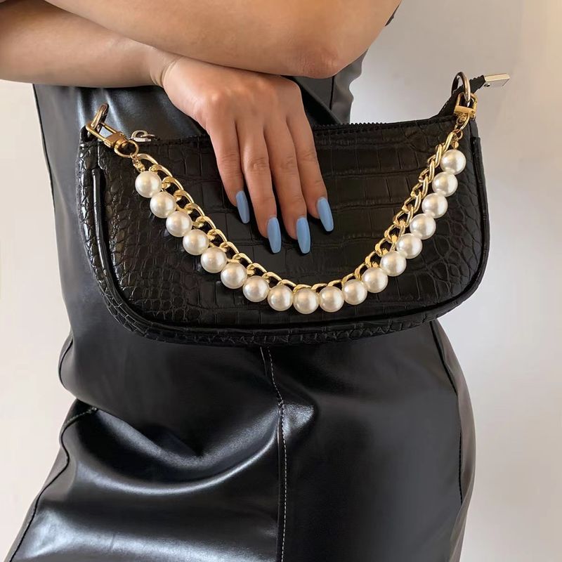 Accessori per borse Temperamento Doppia catena per borse Moda Accessori in metallo con perline_voghion.com