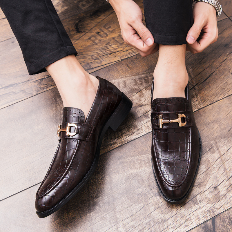 Miesten Loafers Derby Mokkanahka Mukavat Vedenpitävät Office Party Jalkineet_voghion.com