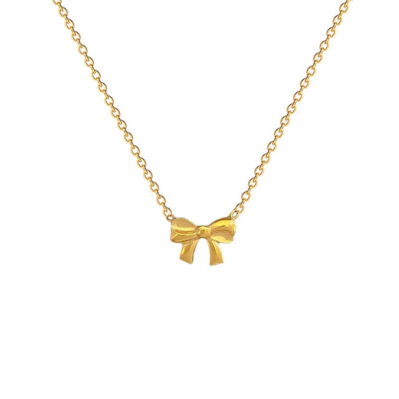 Körper 【Vollständiger Titanstahl】 Einfache Schleife. Temperament und Persönlichkeit sind äußerst einfach. Echte Goldhalskette im 【 】._voghion.com