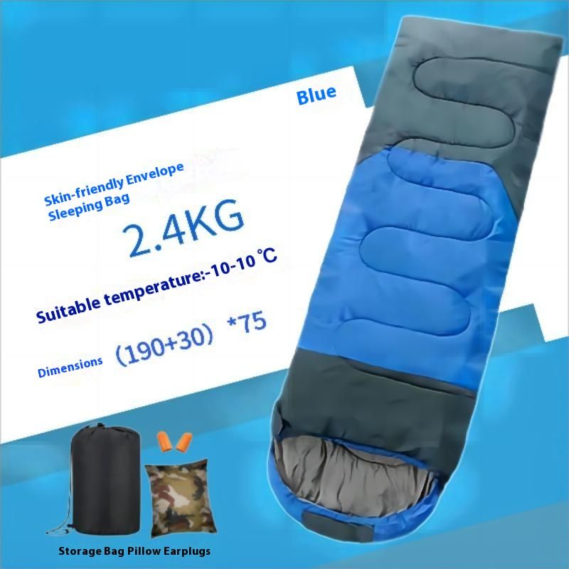 Sleeping Bag For Adults, Single Person, Outdoor Camping, Portable, Winter Thickened, Machine Washable, Nap, Dirt-Proof,_voghion.com