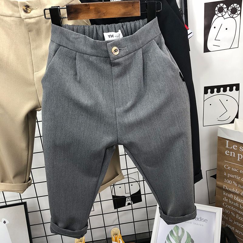 Kinderkleding Kinderpakbroeken 2024 nieuwe kinderbroeken kleine en middelgrote kinderbroeken stijlvolle jongenspakbroeken_voghion.com