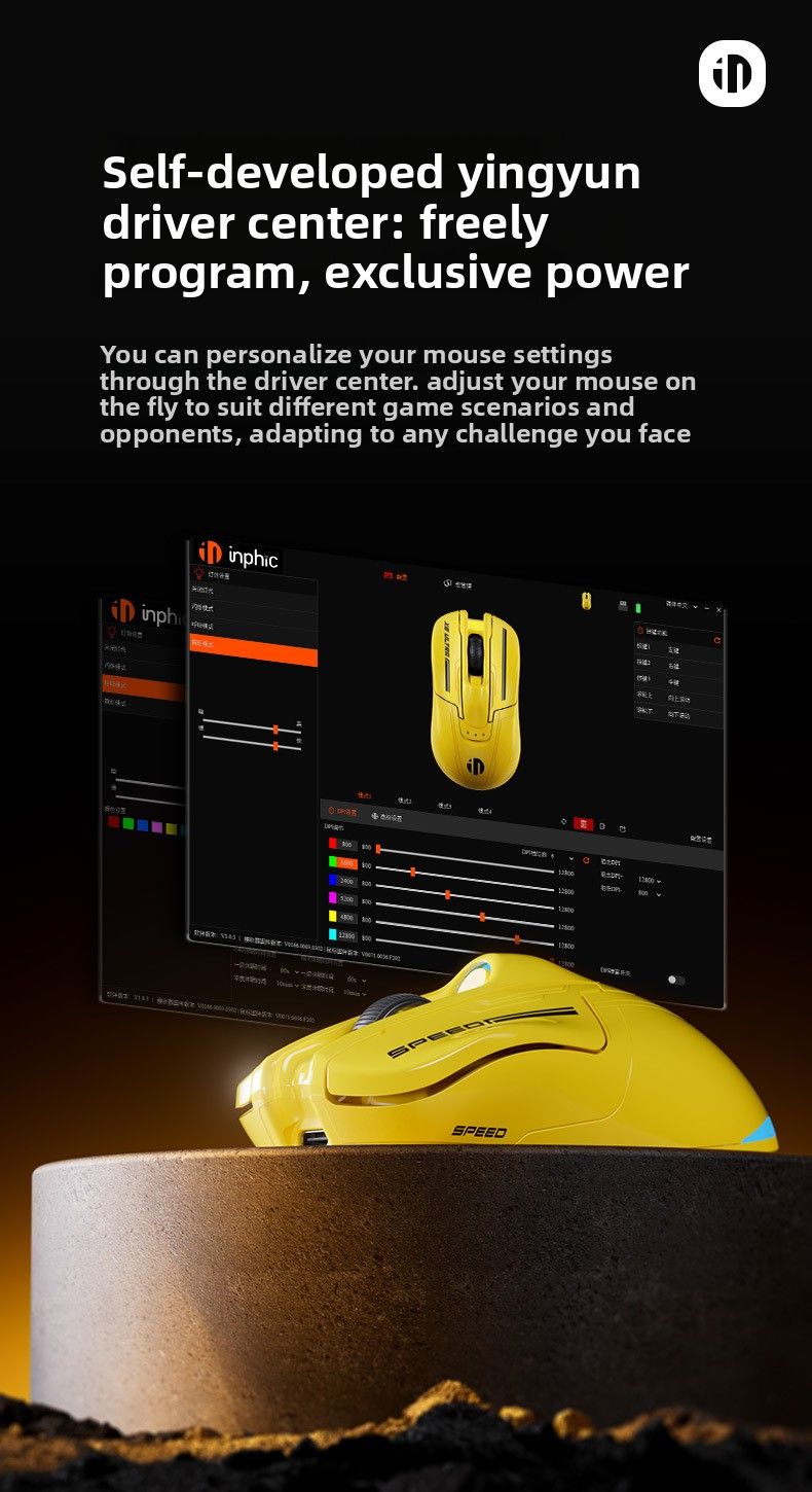 【High Quality】 INPHIC Wireless Mouse Bluetooth Dual Mode Gaming Rechargeable Creative Office_voghion.com