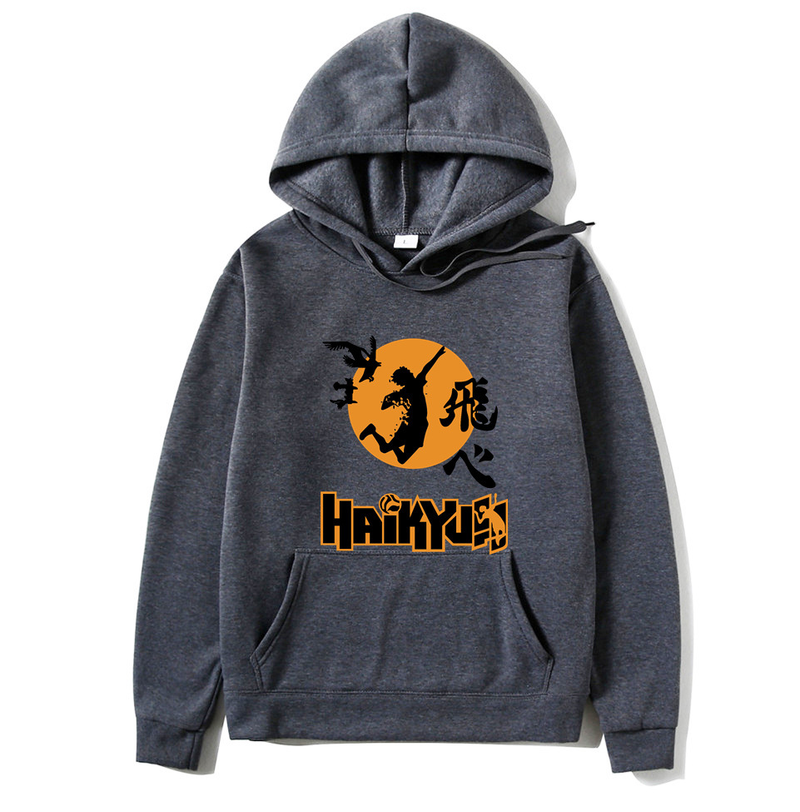Podzimní a zimní nový tisk Anime volejbal mládeže kreslený den Anime volná pánská a dámská mikina_voghion.com